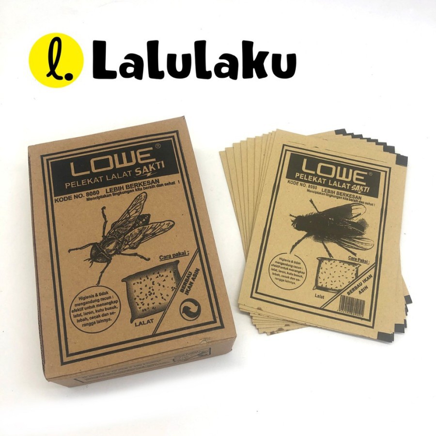 

GLUE PAD LALAT - LEM PERANGKAP LALAT - LEM KERTAS SEKALI PAKAI