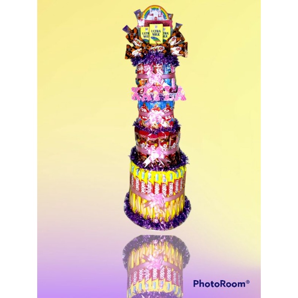snack tower jajanan anak ulang tahun, bisa pakai uang tarik