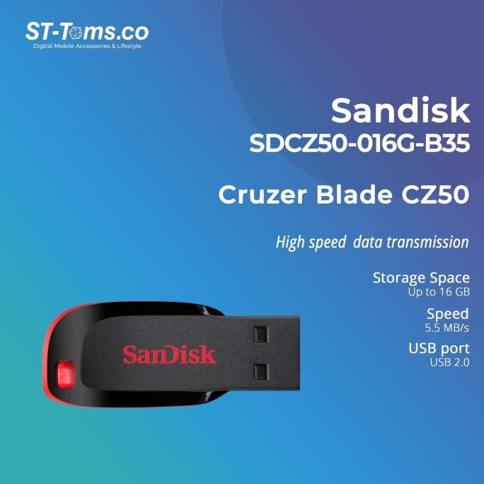 Murah | Laris | Sandisk Cruzer Blade Cz50 16Gb Sdcz50-016G-B35
