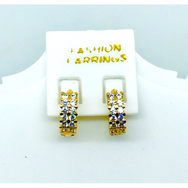 Anting permata anting wanita anting lapis emas anting perhiasan fasion