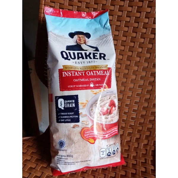 

QUAKER INSTAN OATMEAL 800 GRAM/MINUMAN SEREAL/MAKANAN INSTAN