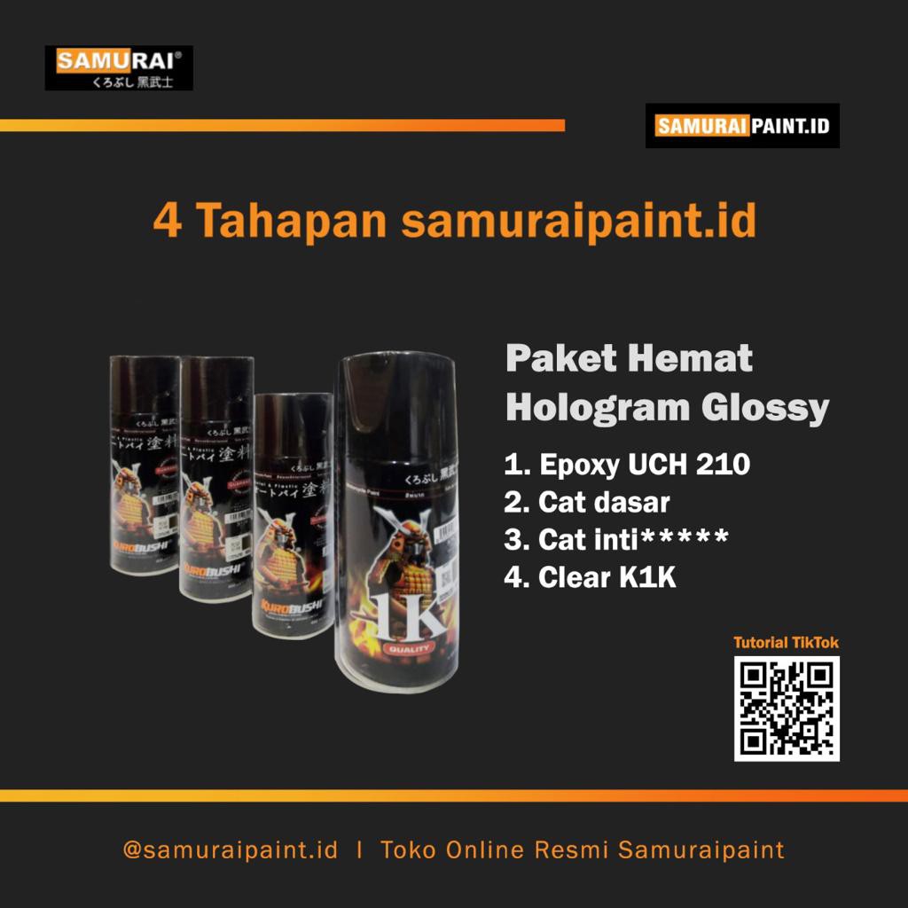 Paket Hologram Glossy Hemat, Samuraipaint, Cat Aerosol, Samuraipaint.id