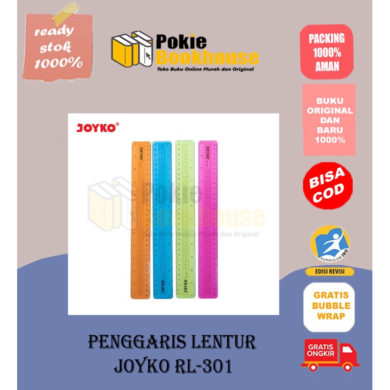 

BEST SELLER Flexible Ruler Penggaris Lentur Joyko RL-301 30 cm