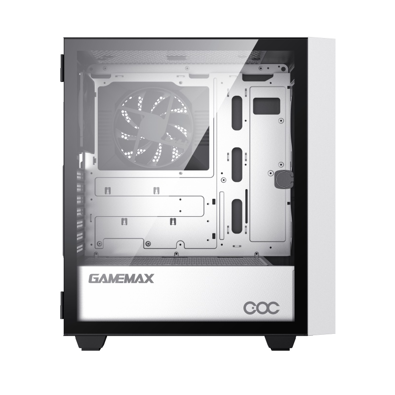 CASE PC GAMEMAX BRUFEN C3 WHITE TEMPERED GLASS ARGB COC ATX