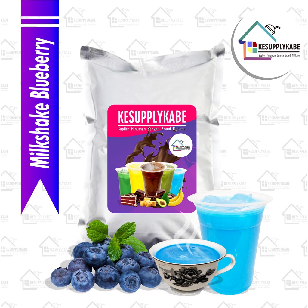 

Bubuk Minuman Premium Aneka Rasa MIX (Milkshake Blueberry Powder)