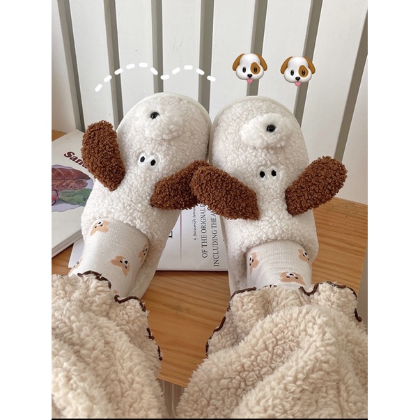 SANDAL BULU KOREA EMPUK &amp; NYAMAN / SANDAL WANITA RUMAH HOTEL MOTIF KARAKTER LUCU / SANDAL KAMAR TIDUR ESTETIK / SANDAL BERUANG / SANDAL POODLE / SANDAL BEAR / CUTE BUNNY BEAR POODLE SLIPPERS / SENDAL INDOOR