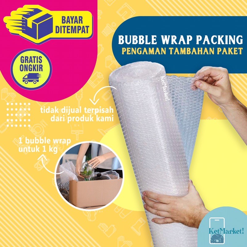 

ADDITIONAL BUBBLE WRAP - Plastik Gelembung Tambahan Packing Kemasan Pengiriman Aman Anti Pecah