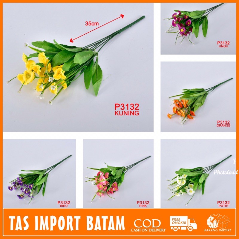 TIB/ COD  P3132 ( 1KG BISA 37PCS )BUNGA BUKET BUNGA ARTIFICIAL ROSE BUNGA DEKORASI RUMAH / PESTA