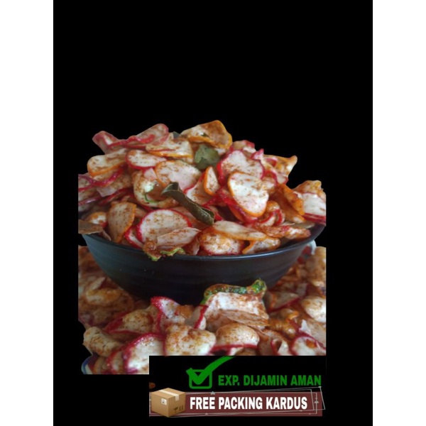 

kerupuk seblak bantat pedas/kerupuk pedas daun jeruk/seblak 250 gr