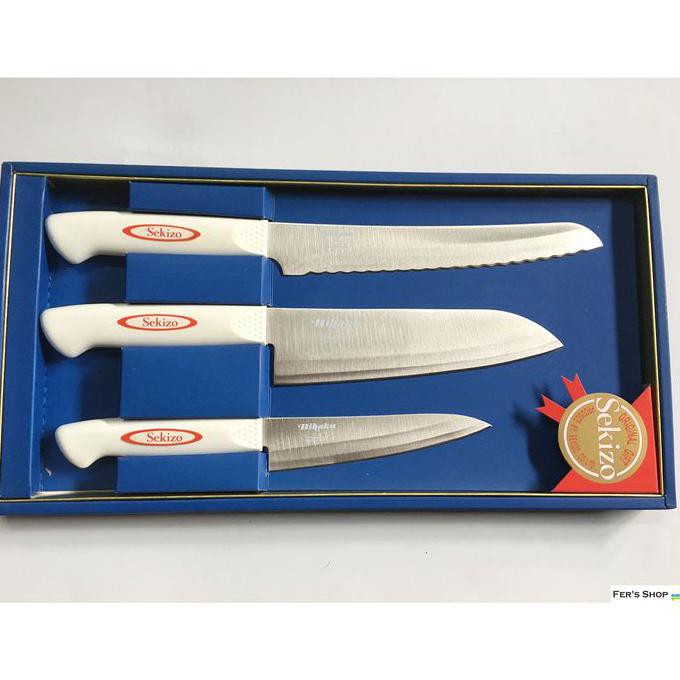 Pisau Dapur Bihaku Set Jepang (isi 3) / Pisau Dapur / Pisau Jepang