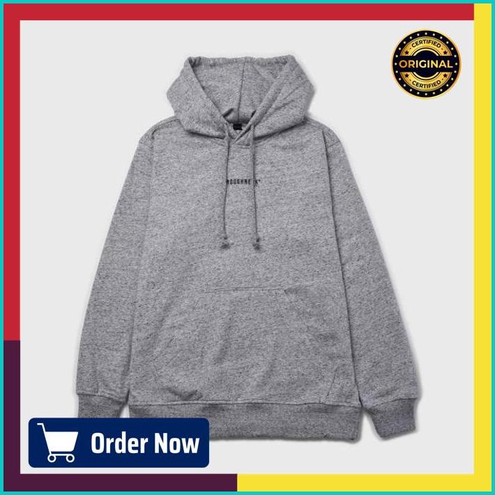 Roughneck H353 Dot Grey Mini Sig Black Hoodie - xl, abu-abu