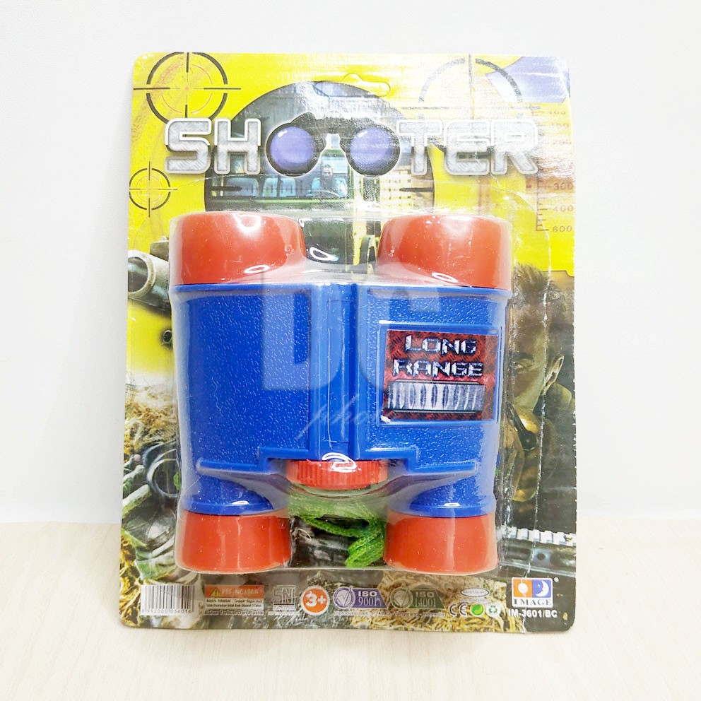 Justice League Police Shooter Binocular Mainan Teropong Superhero Mini Zoom Telescope