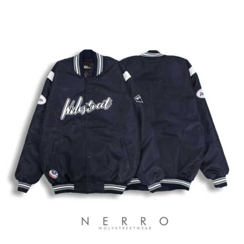JAKET VARSITY WOLVPACK STREETWEAR - NERRO