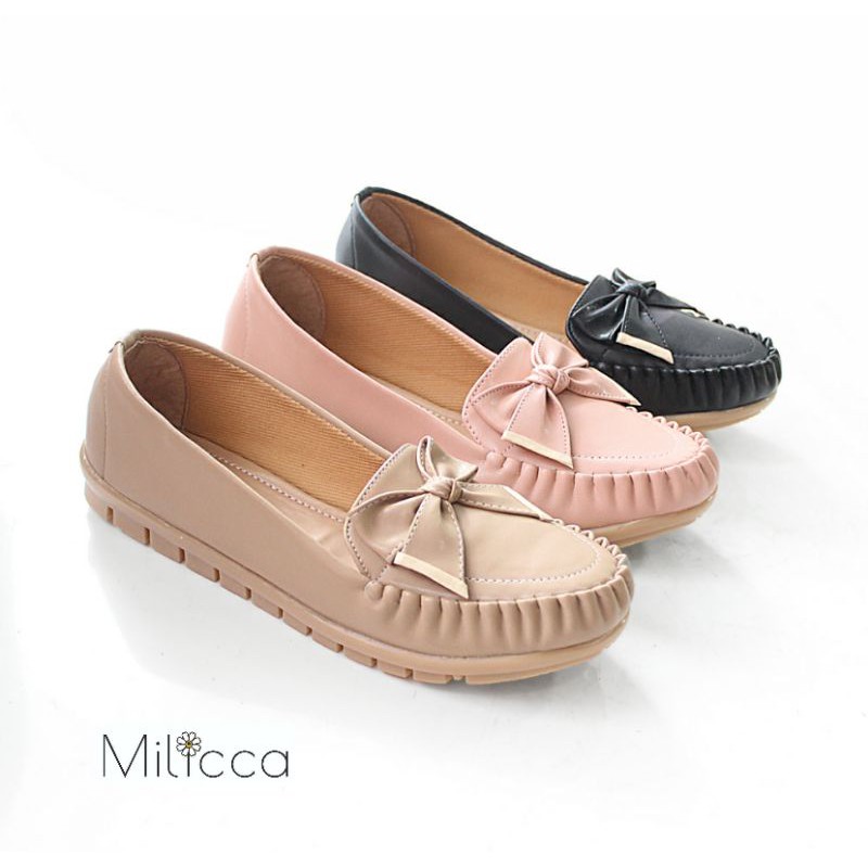 Milicca Breylina Sepatu Flat wanita Flat Shoes Sol Karet