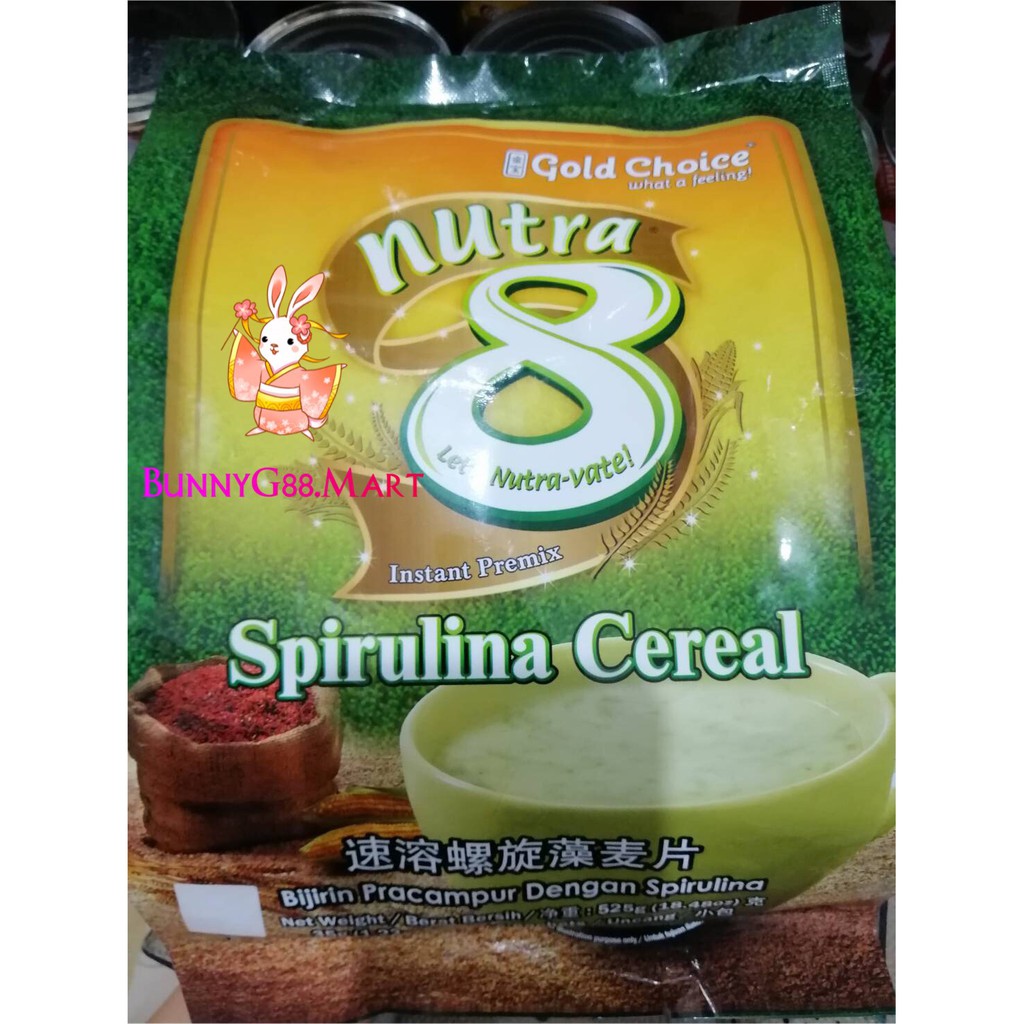 

[PROMO] GOLD CHOICE NUTRA 8 SPIRULINA CEREAL 525G/BLACK SESAME SEREAL IMPORT/INSTANT PREMIX IMPOR