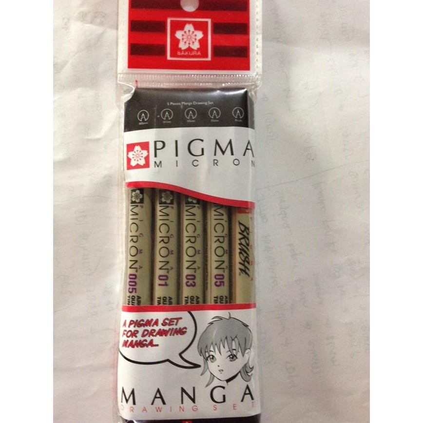 

sakura micron pack (drawing pen and brush)