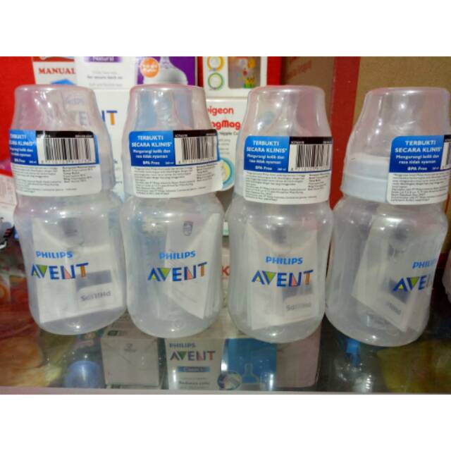 Botol Susu Philip Avent Classic Shrink Wrap Classic Plus 260 Ml Reduce Colic