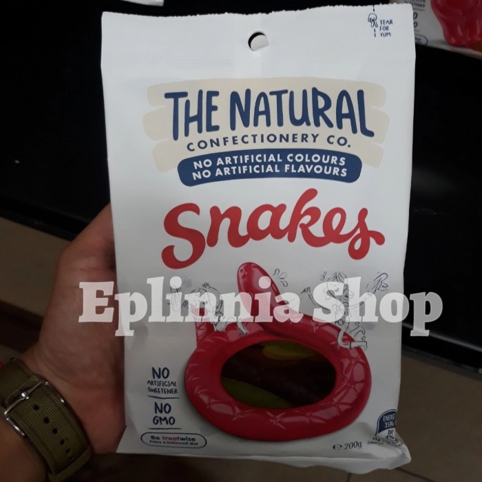 

The Natural Snakes Jelly Confectionery 200 gr Permen Lunak Bentuk Ular