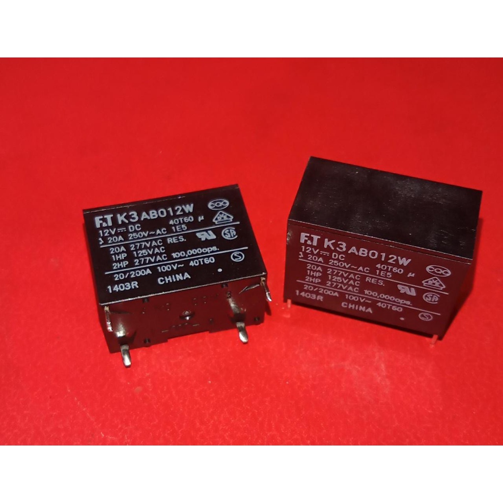 Jual Relay PCB Modul Indoor AC Daikin F&T K3AB012W 12VDC 20A Shopee