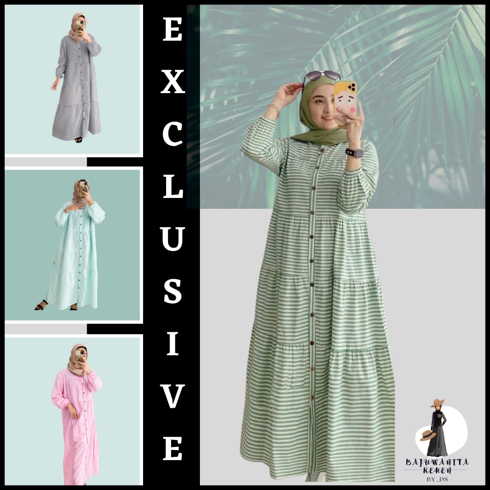 Gamis Terbaru Remaja Dress Korea Msulim Muslimah Dress Kondangan Terbaru 2022 Baju Lebaran Wanita Co