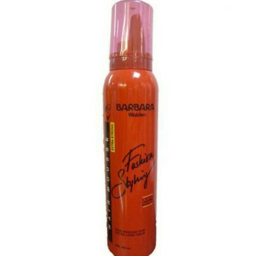 BARBARA WALDEN Hair Mousse Foam rambut 180 50gr Pink Merah extra hold fashion styling