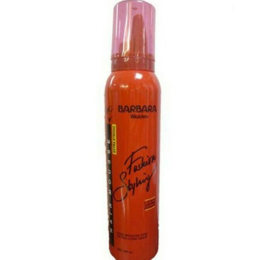 BARBARA WALDEN Hair Mousse Foam rambut 180 50gr Pink Merah extra hold fashion styling