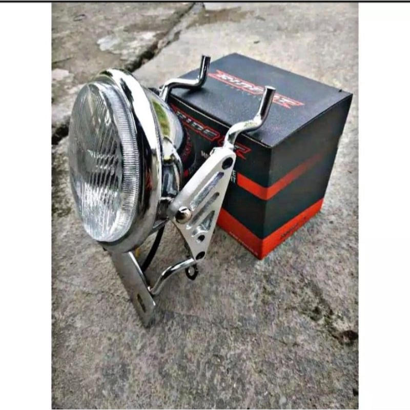 Lampu Depan Motor Hd Pesek Set Breket Tralis Cnc Kupingan Tulang Cnc Gl Tiger Megapro Kualitas Terbaik