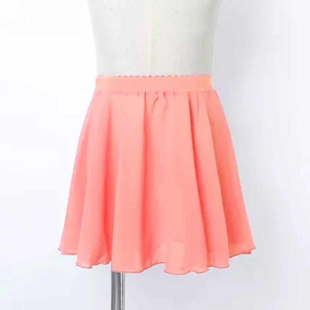 ROK SIFON BALET ANAK WRAPSKIRT KARET PINGGANG POLOS - UNTUK BALET, GYM, SENAM