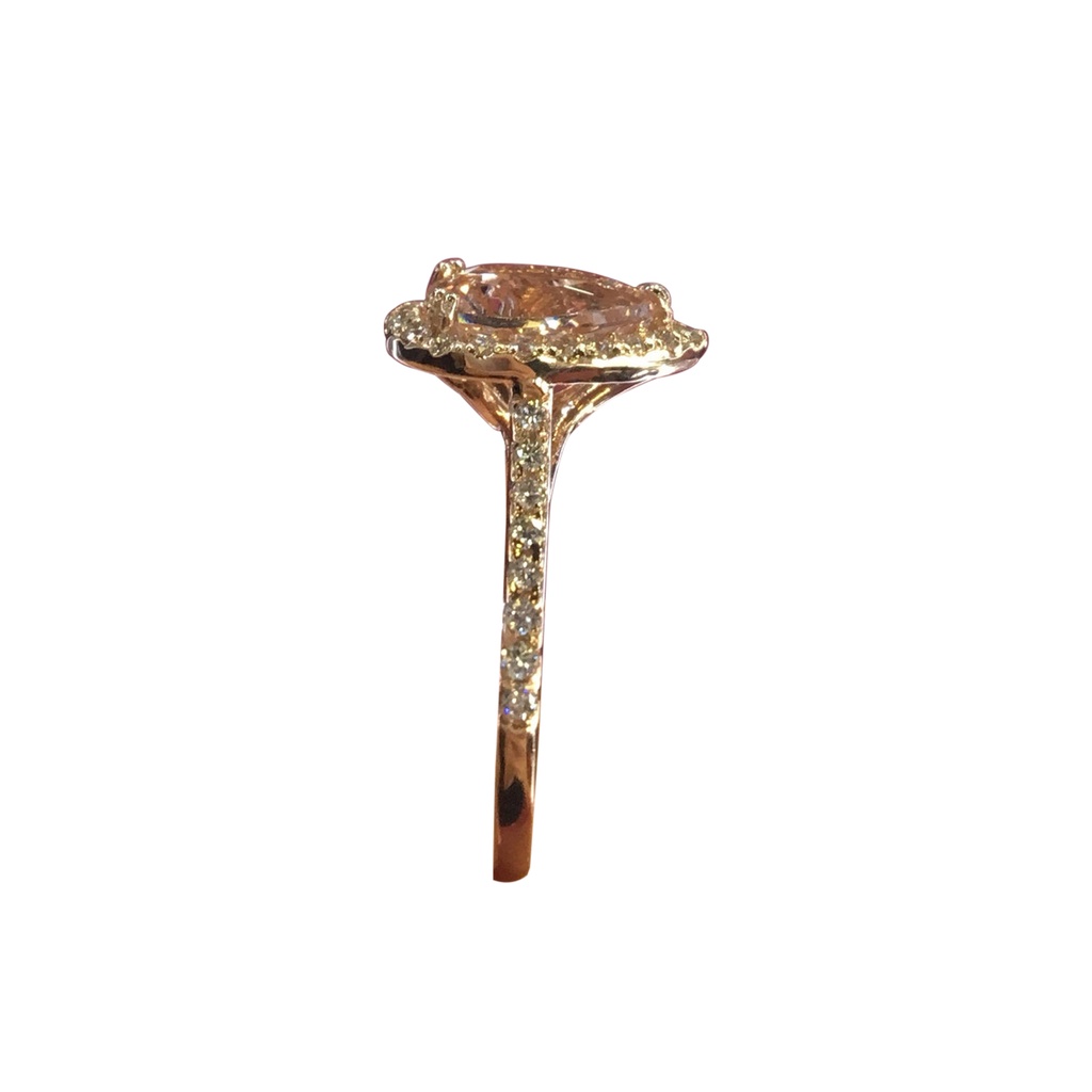 Hu Hu Hu Hu Hu Alat Bantu Pasang Kacamata♡ Cincin Bentuk Water Drop Aksen Berlian Imitasi Untuk Wanita