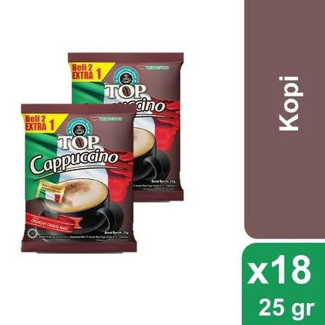 

KBUDⓃ Kopi Top Cappuccino 25gr x 9 x2 Ready Banyak