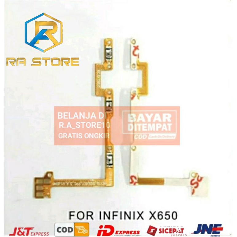 Flexible Flexibel On off Volume Infinix Hot 8 X650 X650C Fleksibel Fleksible Tombol On Of Power Ori