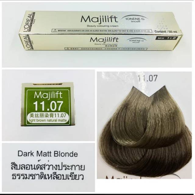 50 ML Cat Rambut Permanen L'Oreal Majilift 11.07 / Cat Loreal Majilift Intense Natural Light Brown M
