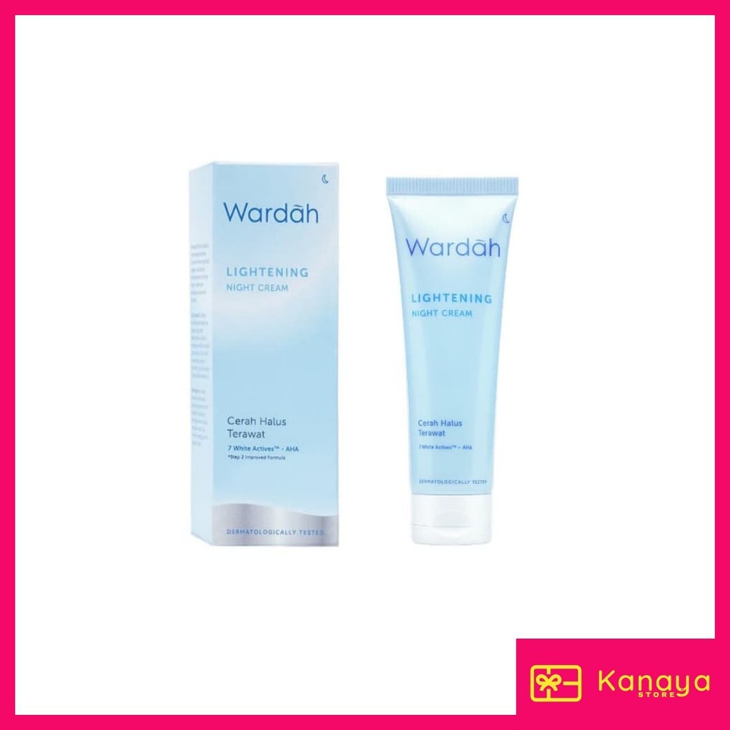 (BISA COD) Wardah Lightening Night Cream 20 ml Tube (Ukuran Kecil)