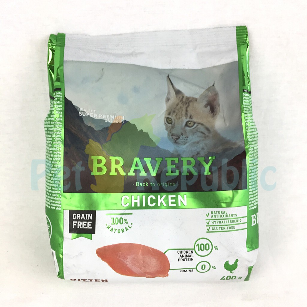 

BRAVERY Makanan Anakan Kucing Kitten Chicken 400gr