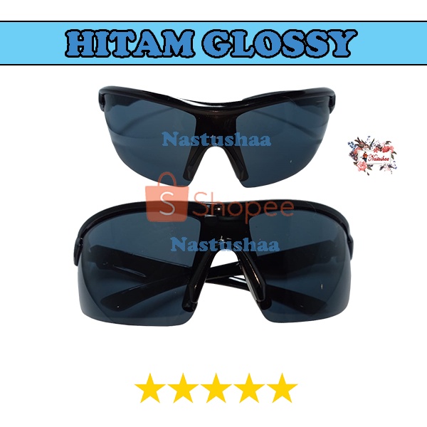 Kacamata Sepeda Outdoor Cycling Sports Sunglasses Kaca Mata Hitam Lensa Gelap Anti Sinar UV Half-Frame Gowes Anti Silau Gaya Fashion UNISEX