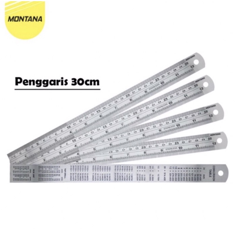 

Penggaris Besi / Stainles steel Montana 30 cm
