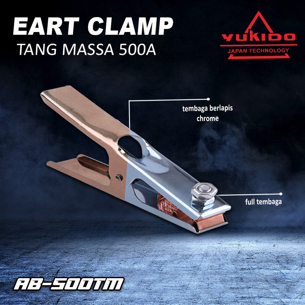 YUKIDO TANG MASA 300A Tang Massa 300A 500A Amper| Earth Clamp Stang Tang Las