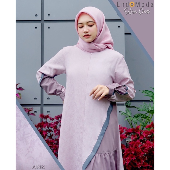 SILFIA DRESS || DISKON GAMIS ENDOMODA TERBARU