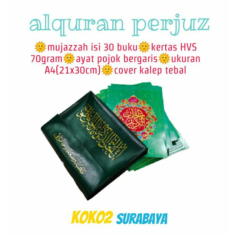 ALQURAN PER JUZ MUJAZZAH' UKURAN A4 - RAJA PUBLISHING