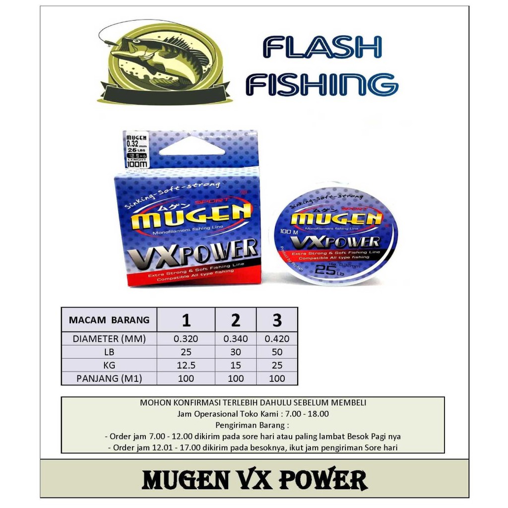 MUGEN VX POWER SENAR PANCING