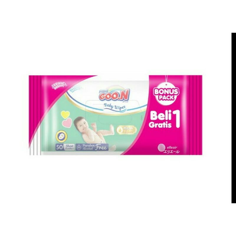 Goo.N Baby Wipes Minyak Telon Buy 1 Get 1 Free 50 s