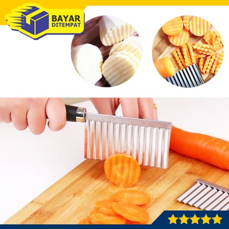Pisau Gelombang Serbaguna Potong Iris Timun Wortel Kentang (WN91)