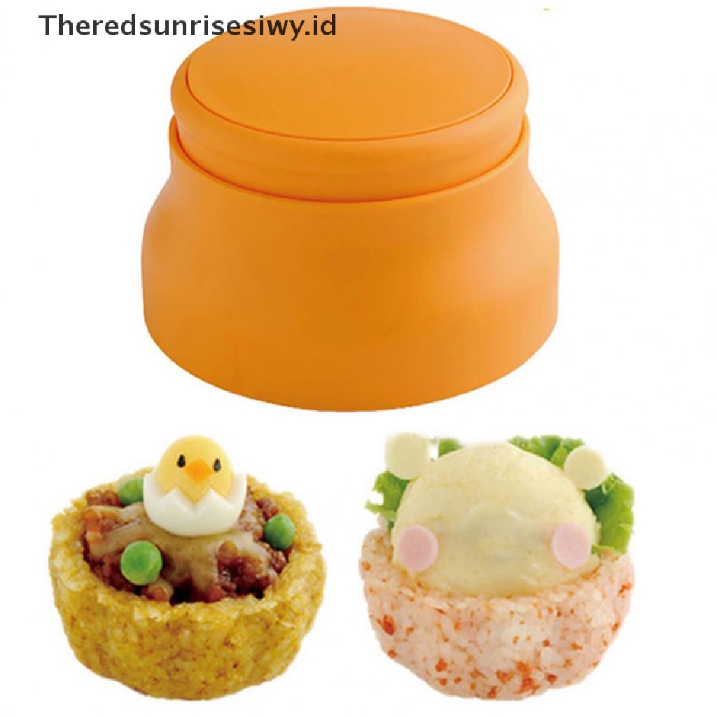 # Alat Rumah Tangga # Cetakan Cangkir Nasi 3D Bahan Plastik Tanpa Tutup Untuk Dapur