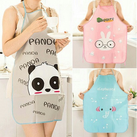 Celemek dapur karakter kartun lucu Apron waterproof