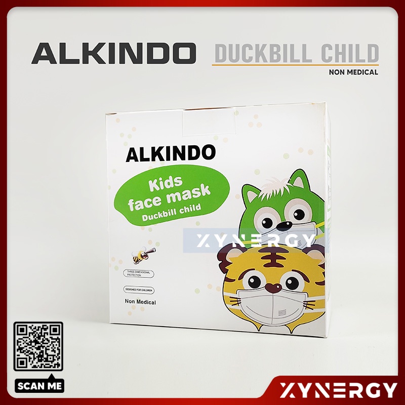 Masker Alkindo Duckbill Anak Motif 3ply Duck Bill Masker Non Medis Sekali Pakai 3 Ply