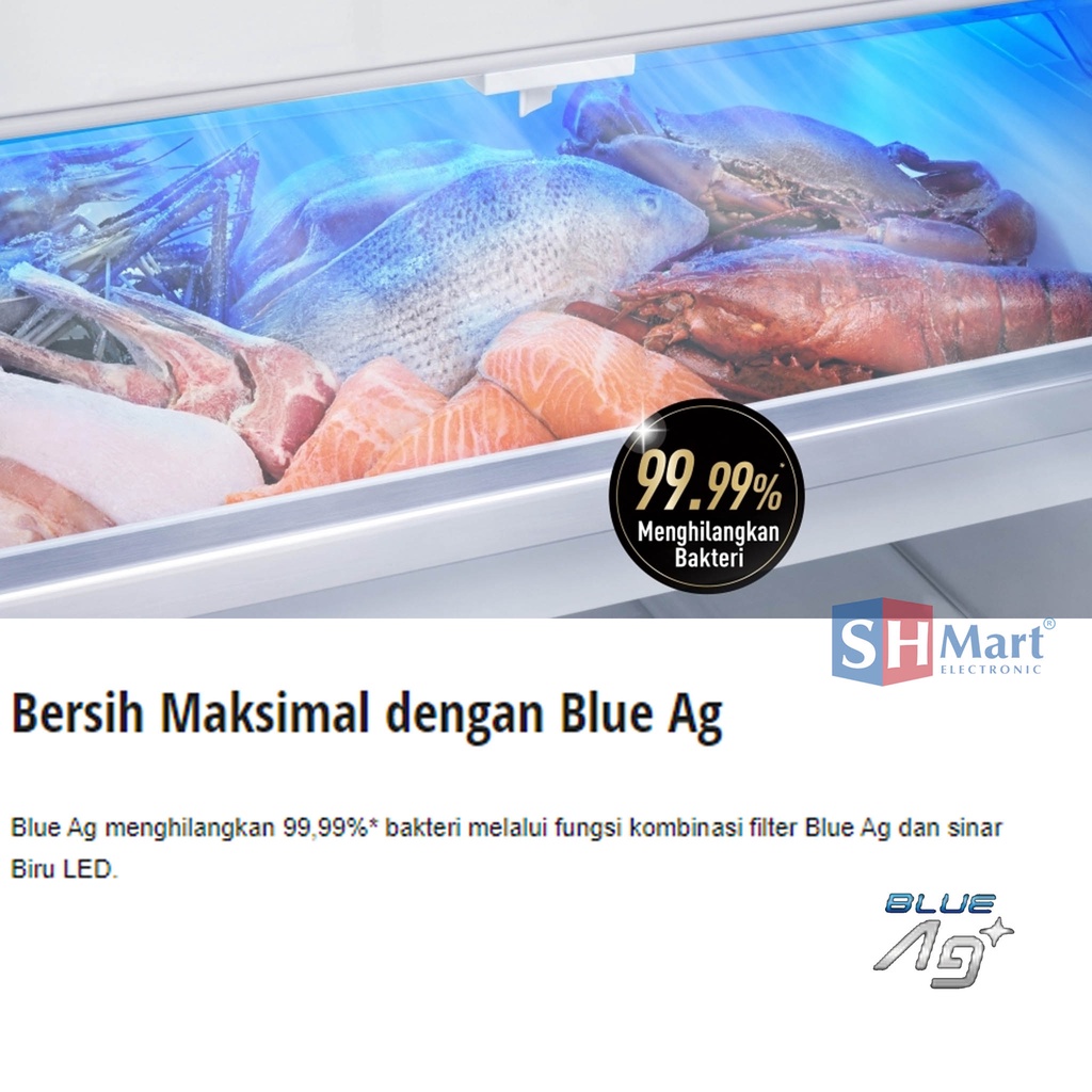KULKAS SIDE BY SIDE PANASONIC 4 PINTU NR-DZ601VGK KAPASITAS 601 LITER INVERTER PRIME FRESH GARANSI RESMI (MEDAN)