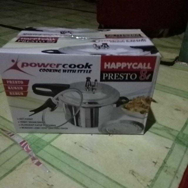 Panci Presto Hc | Trisonic | Happy Call| Powercook 8 Liter + Tutup Kaca