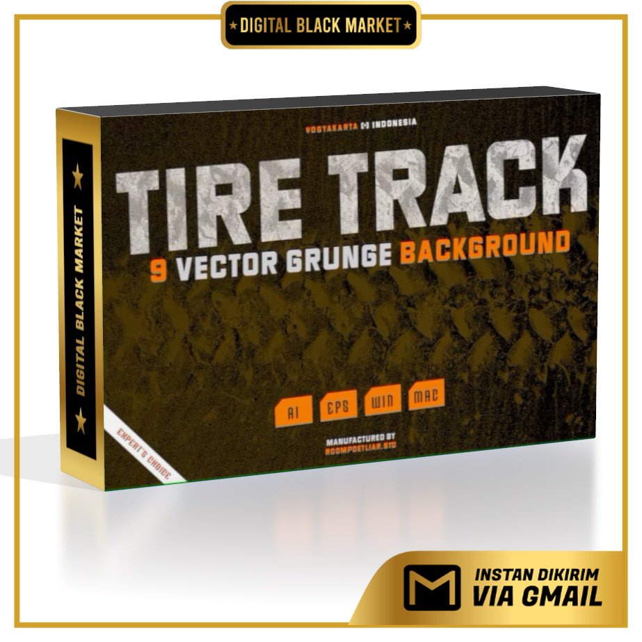 Tire Track Vector Background