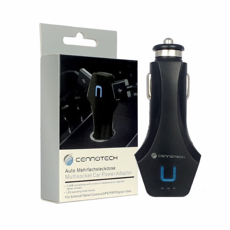 Car charger CENNOTECH 2usb 3A / Saver CENNOTECH 2usb 3A