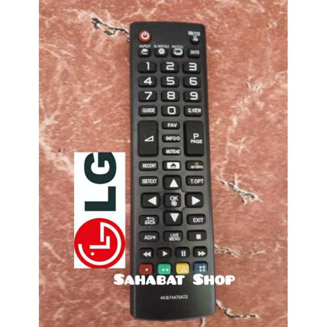 Remote remot TV TELEVISI MERK LG LED / LCD
